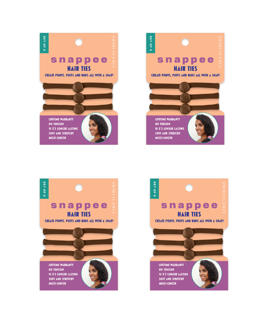 Essential Brown Quad (Hair Ties) – Snappee