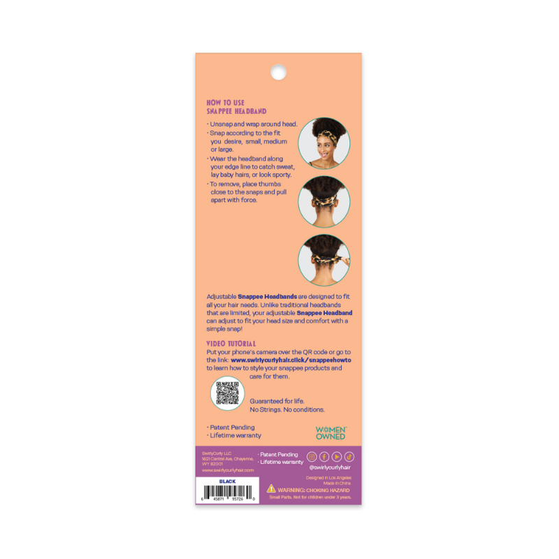 Snappee Adjustable Headband with EdgeProtect™