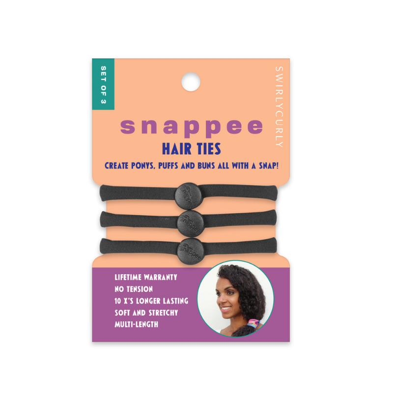 Snappee™ Hair Ties (Black)